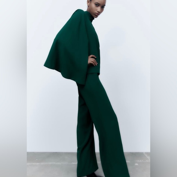 Zara ASYMMETRIC MOCK NECK TOP L - Picture 3 of 4